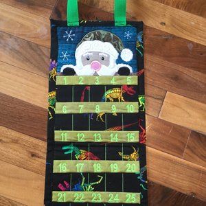 Hand crafted Santa and Dino themed Advent Calendar new never used